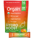 Orgain Organic Hydration Packets, Electrolytes Powder - Mango Hydro Boost with Superfoods, Vegan, Gluten-Free, No Soy Ingredients, Non-GMO, Less Sugar than Sports Drinks, 16 Count