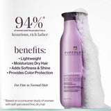 Pureology Hydrate Sheer Nourishing Shampoo | For Fine, Dry Color Treated Hair | Sulfate-Free | Silicone-Free | Vegan