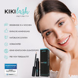 KIKILASH® Eyelash Serum Growth 3 ml - Natural Eyelash Serum Hormone-Free for Long & Dense Eyelashes - Eyelash Growth Eyelash Serum & Eyebrow Serum - Natural Cosmetics Lash Serum & Cruelty Free