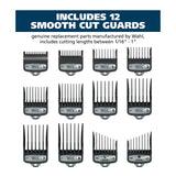 Wahl Clipper Genuine Secure-Snap™ Attachment Guard Organization Kit with Hair Clipper Guards, 14 Piece Elite Storage Kit for Wahl Hair Clippers, Grey -3291-200
