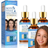 2024New Botox Face Serum, Botox in A Bottle, Botox Stock Solution Facial Serum with Vitamin C, Instant Face Tightening & Aging Serum for Face for Reduce Fine Lines. (Yuehao Botox 3 Bottle(New))