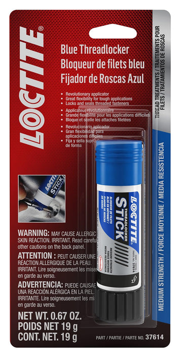 Loctite 504466 All-Purpose Medium Strength Anaerobic Threadlocker Stick, Blue, 19-Gram