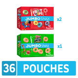 Kellogg's Jumbo Snax Cereal Snacks, Lunch Box Snacks, Variety Pack (36 Pouches)