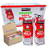 Milk organic whole Milk from Grass Fed Cows is Shelf Stable Milk Single Serve comes with Straws | 8.0 Fl oz Bulk Case of 18| Every Order is Elegantly Packaged in a Signature BETRULIGHT Branded Box