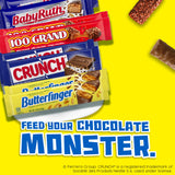 Butterfinger, CRUNCH, Baby Ruth and 100 Grand, 28 Count, Assorted Full Size Individually Wrapped Candy Bars, Halloween Candy, 48 oz