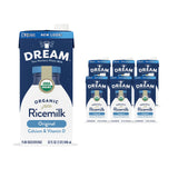 Rice Dream Organic Rice Milk Drink, Enriched Original, Calcium & Vitamin D, Vegan Dairy Alternative, Lactose Free, Shelf Stable, 32oz (Pack of 6)