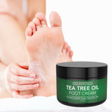 Tea Tree Oil Foot Cream For Dry Cracked Heels Repair - Natural Foot Cream For Dry Cracked Feet, Heel Balm & Foot Moisturizer For Healthy Feet - Athletes Foot Treatment Foot Lotion