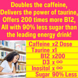 Shizam Taurine 1000mg Caffeine 150mg Energy Gummies w D-3 B-12 B Complex Inositol, Gel Gels Vitamins Vitamin Drinks Capsules Drink Shot Chews Pills Powder Alt, Running Runners Supplement Supplements
