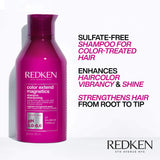 Redken Color Extend Magnetics Shampoo | For Color-Treated Hair | Gently Cleanses & Protects Color | With Amino Acid | Sulfate-Free | 10.1 Fl Oz (Pack of 1)