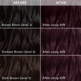 Madison Reed Radiant Hair Color Kit, Darkest Cool Sangria for 100% Gray Coverage, Ammonia-Free, 4VR Volterra Amethyst, Permanent Hair Dye, Pack of 1