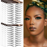 ARESVNS Tattoo Eyebrow 66 Pairs!Newly Improved 4D Hair-Like Authentic Eyebrows,Realistic Imitation Eyebrow Tattoo Stickers,Popular Black Eyebrow for Women Girls,Waterproof and Long-Lasting 3-5 Days