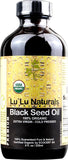 Lu'Lu Naturals 100% Organic Usda Certified Black Seed Oil 8oz Cold Pressed, Extra Virgin. Made From Non-Gmo, Nigella Sativa - Cumin