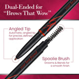 YBF Beauty Eyebrow Pencil - Universal Automatic Brow Pencil With Spoolie Brush Taupe Eyebrow Liner - 2 Pack