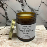 Prairie Fire Candles Beef Tallow Balm - 8 oz - Organic Grass Fed - Moisturizing Skin Care Lemon