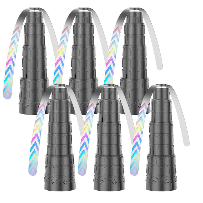 Fly Fans for Tables, Foldable Fly Fan, Chemical Free Food Fans to Keep Flies Away – Portable Safe Soft Blades Physical Fly Repellent Fans for Parties, Picnic, Camping & Outdoor Dining (6PCS)