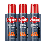 Alpecin C1 Caffeine Shampoo, 8.45 fl oz (Pack of 3), Caffeine Shampoo Cleanses the Scalp to Promote Natural Hair Growth, Leaves Hair Feeling Thicker and Stronger