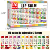 AZEN 120 Pack Lip Balm, Natural Lip Balm Bulk, Lip Care Product, Moisturizing Lip Balm for dry cracked lips