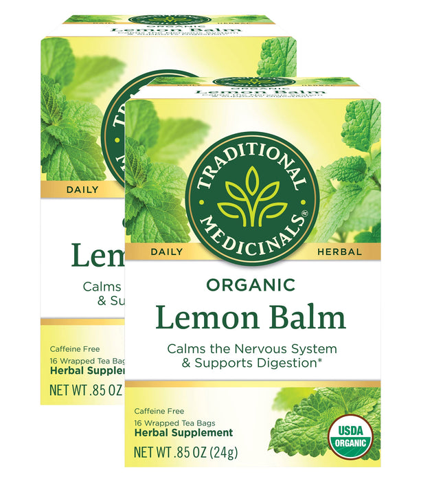 Traditional Medicinals Tea Lemon Balm Org ( 2 Pack)