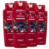 Old Spice Body Wash for Men, NightPanther, 24/7 Shower Freshness, 24 fl oz (Pack of 4)