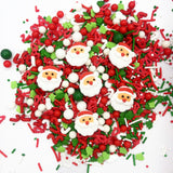 Christmas Tree Santa Claus Sprinkles 7oz Candy Sugar Sprinkle Red and Green Sprinkles Cake Decorations Cupcake Toppers Cookie Decorating Ice Cream Celebrations