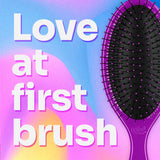 Wet Brush Detangling Hair Brush Set, Original Detangler & Mini Combo, Purple - Ultra-Soft IntelliFlex Bristles, Glide Through Tangles With Ease For All Hair Types - Pain-Free For Women, Men