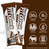 FITCRUNCH Full Size Protein Bars, Designed by Robert Irvine, 6-Layer Baked Bar, 6g of Sugar, Gluten Free & Soft Cake Core (Variety Pack)