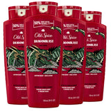 Old Spice Body Wash for Men, Dragonblast, Long Lasting Lather, 24 fl oz (Pack of 4)