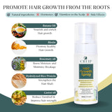 Hair Growth Serum Women: Natural Hair Growth Spray with Batana Oil, Castor Oil, Rosemary Oil, Rice Water, and Biotin - Nurturing Scalp and Effective Hair Thickening for Women and Men 2 FL OZ