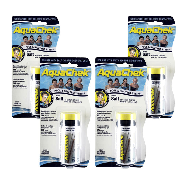 AquaChek 561141-04 Salt Swimming Pool Test Strips, 4-Pack