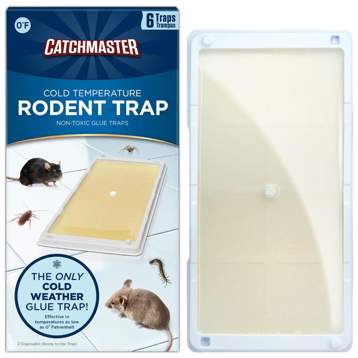 CATCHMASTER Cold Weather Glue Traps 6PK Mouse Traps Indoor for Home