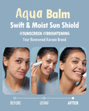 KAHI Aqua Balm Stick - Lightweight Korean Sun Stick & Beauty Balm | Kahi Multi Balm Stick Korean Moisture Balm | Skin Balm & Sun Screen Stick that Brightens Skin & Sun Defense (0.30 fl oz)