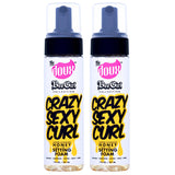 The Doux CrazySexyCurl Honey Setting Foam, Mousse Hair Foam, With Natural Honey to Style, Condition, and Define, Suitable for All Hair Types - 7oz, 2 Pack