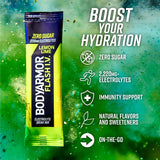 BODYARMOR Flash IV Electrolyte Packets, Lemon Lime - Zero Sugar Drink Mix, Single Serve Packs, Coconut Water Powder (15 Count)