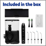 Waterpik Complete Care 9.0 Sonic Electric Toothbrush with Water Flosser, CC-01 Black, 11 Piece Set