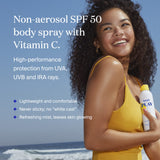 Supergoop! PLAY SPF 50 Antioxidant Body Mist w/Vitamin C, 3 fl oz - 2 Pack - Broad Spectrum Sunscreen Spray for Sensitive Skin - Great for Active Days