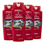 Old Spice Body Wash for Men, Sharkhammer, Long Lasting Lather, 24 fl oz (Pack of 4)