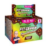 FITCRUNCH Dipped Protein Brownies, Designed by Robert Irvine, 10g of Protein & 3g of Sugar (8 Brownies, Chocolate Confetti)