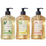 A LA MAISON Liquid Soap, Lime, Lemon, Peach - Uses: Hand and Body, Triple Milled, Essential Oils, Biodegradable, Plant Based, Vegan, Cruelty-Free, Alcohol & Paraben Free (16.9 oz, 3 Pack)