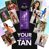 Norvell Venetian Sunless Tanning Solution, Medium Cool Violet-Brown Tan, 1 Liter – Professional Spray Tan Solution for Spray Tan Machine - Illuminate Natural Beauty with Instant, Long-Lasting Color