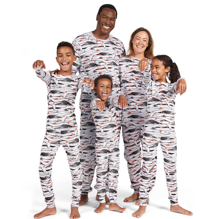 The Children's Place unisex baby And Toddler Halloween 2 Piece Snug Fit Cotton Pajama Set, Glow Mummy, 12-18 Months US