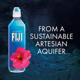 FIJI Natural Artesian Bottled Water 700mL / 23.7 Fl Ounce (Pack of 12) - Sports Cap - 100% Natural Electrolytes