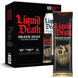 Liquid Death Electrolyte Death Dust - Watermelon Flavored Hydration Powder Packets - 12-Stick Pack - Convicted Melon - Electrolyte Replacement