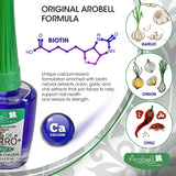 Arobell Nail Strengthener – Original Iron Nails Nail Hardener – Nail Strengthener for Damaged Nails, Brittle and Thin Nails – Clear Nail Polish Strengthener for Nail Growth and Protection