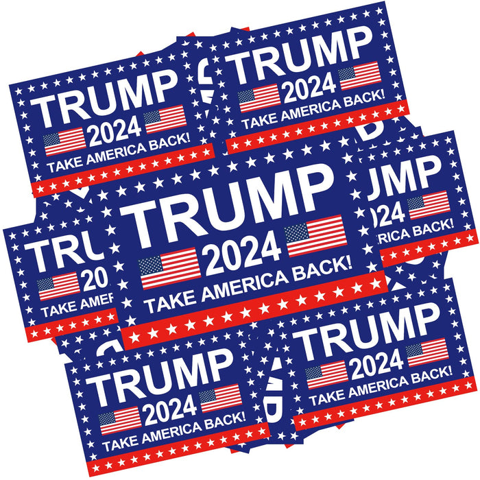 YINENA Trump 2024 Sticker, 100Pcs PVC Funny Decal, Waterproof Trump Stickers for Car, Motorcycles, Helmets, Laptop, Window, 2x3 in