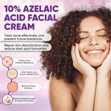 Azelaic Acid 10% Acne Treatment Cream, Redness Relief for Face, Redness Reducing Skin Care, Prevent Acne Breakouts, Balance Excess Sebum, Ease Pimple Clarify Skin Soothe Irritation,1 oz