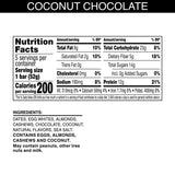 RXBAR Protein Bars, 12g Protein, Gluten Free Snacks, Coconut Chocolate (6 Boxes, 30 Bars)