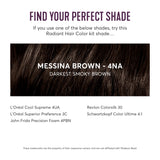 Madison Reed Radiant Hair Color Kit, Darkest Ash Brown for 100% Gray Coverage, Ammonia-Free, 4NA Messina Brown, Permanent Hair Dye, Pack of 1