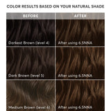 Madison Reed Radiant Hair Color Kit, Soft Medium Neutral Brown for 100% Coverage of Resistant Gray Hair, Ammonia-Free, 6.5NNA Sondrio Brown, Permanent Hair Dye, Pack of 1