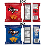 Doritos Flavored Tortilla Chips, Favorites Variety Pack (Nacho Cheese and Cool Ranch), 1 Ounce (Pack of 40)